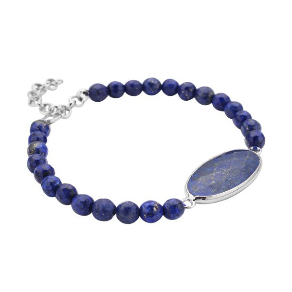 Lapislazuli Armband, ca. 20 cm, reines Messing ca. 69,00 ct image number 3