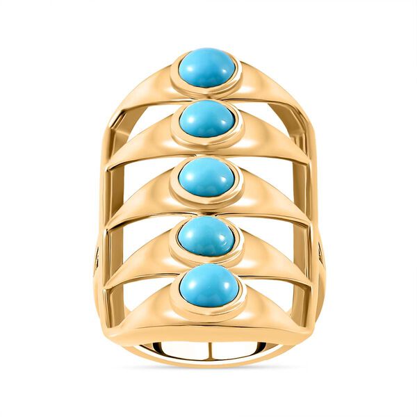 Sleeping Beauty T&uuml;rkis Ring, ca. 2,49 ct. image number 3