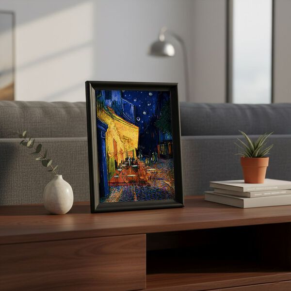 LIVMORE 3D DIY Bilderrahmen Bastelset Sternennacht Motiv 22 x 13 x 17 cm Blau image number 1