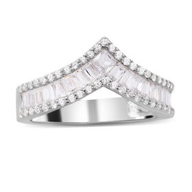 Lustro Stella - Weißer Zirkonia-Ring, 925 Silber rhodiniert  ca. 1,95 ct