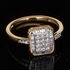 I1 GH SGL zertifizierter Diamant-Cluster-Ring - 0,50 ct. image number 1