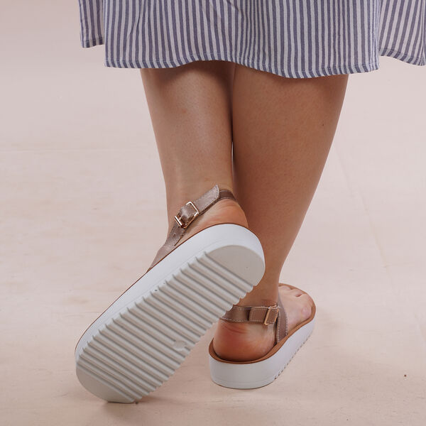 LA MAREY - Damen Sandalen, Gr&ouml;&szlig;e 36, Ros&eacute;gold image number 4