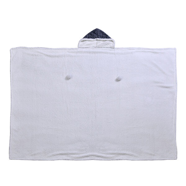 Hoodie-Decke mit Sherpa-Futter, Leopardenmuster, Gr&ouml;&szlig;e 150x200 cm, Grau image number 6