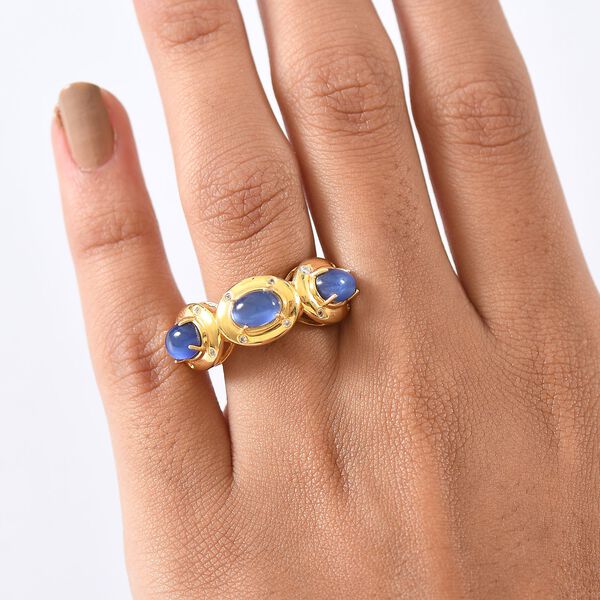 D'Joy Aurora Mondstein und Zirkon Ring - 3,27 ct. image number 2