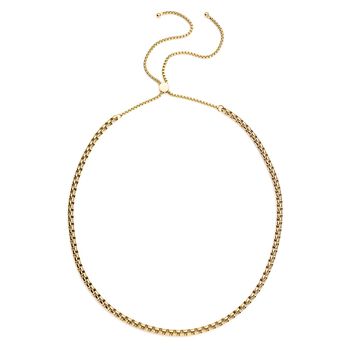 Edelstahl Halskette, ca. 45 cm, goldfarben ca. 39,47g