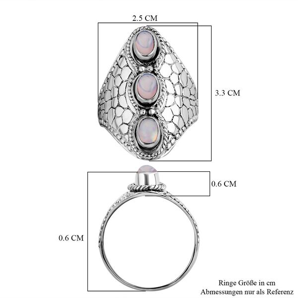 Royal Bali Kollektion- Nat&uuml;rlicher, &auml;thiopischer Welo Opal-Ring - 1,05 ct. image number 5