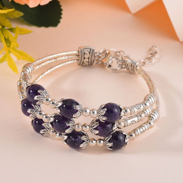 Afrikanisches Amethyst-Armband, 18 cm - 68,50 ct. image number 2