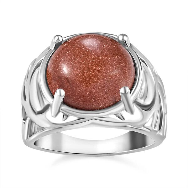 Gold Sandstein Ring Messing (Gr&ouml;&szlig;e 17.00) ca. 7,00 ct image number 4