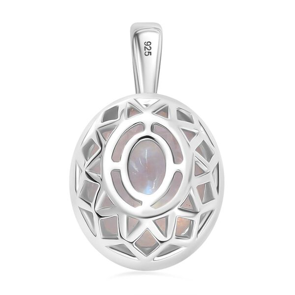 AA Regenbogen Mondstein Anhänger - 4,98 ct. image number 5