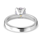 EF Moissanit Ring 925 Silber platiniert  ca. 1,00 ct image number 3