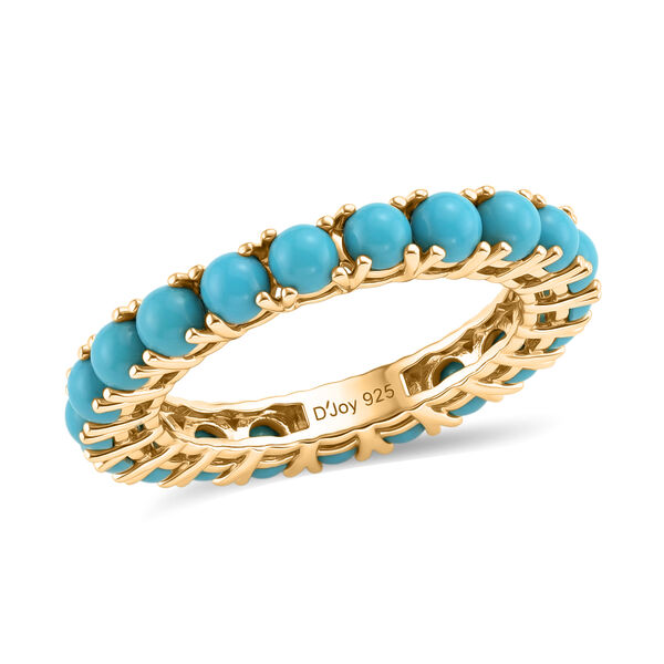 D'Joy AA Sleeping Beauty T&uuml;rkis Ring 925 Silber 750 Vergoldet (Gr&ouml;&szlig;e 21.00) ca. 2,83 ct image number 3