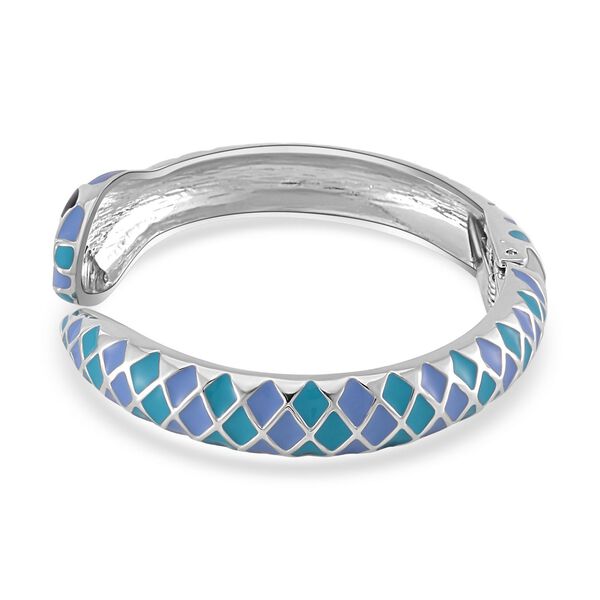 Designer Stil - emaillierter Schlangen Armreif, ca. 18 cm ca. 32,00g image number 3