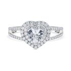 LUSTRO STELLA - Wei&szlig;er Zirkonia Ring 925 Silber rhodiniert (Gr&ouml;&szlig;e 20.00)