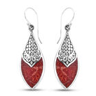 Royal Bali Kollektion - Korallen-Ohrringe, 925 Silber ca. 3,26g