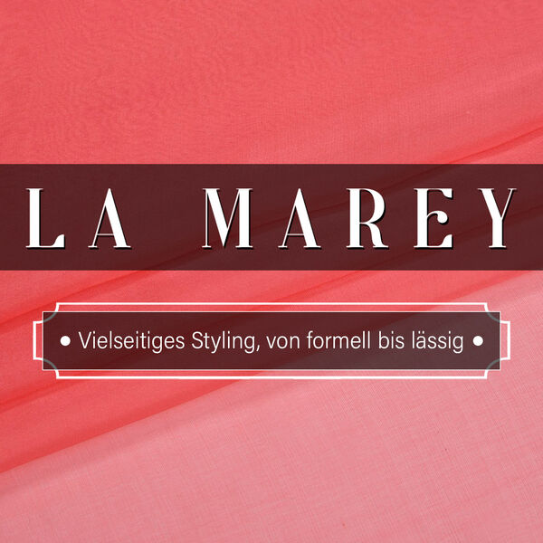 LA MAREY - Chiffonschal aus 100% Maulbeerseide in Korallfarbe image number 2