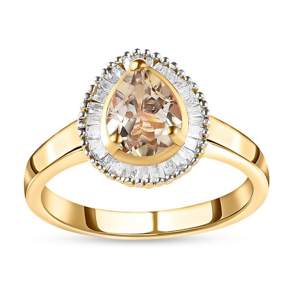 AAA Turkizit und Diamant-Ring - 1,44 ct. image number 4