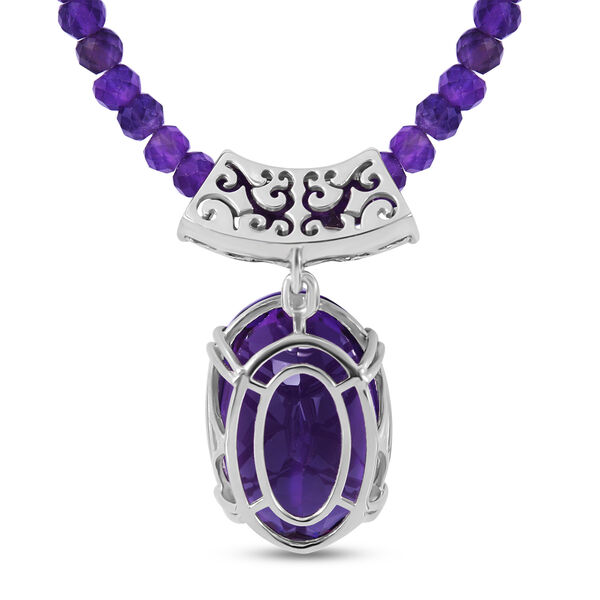 Afrikanisches Amethyst-Schmuckset - 73,32 ct. image number 4