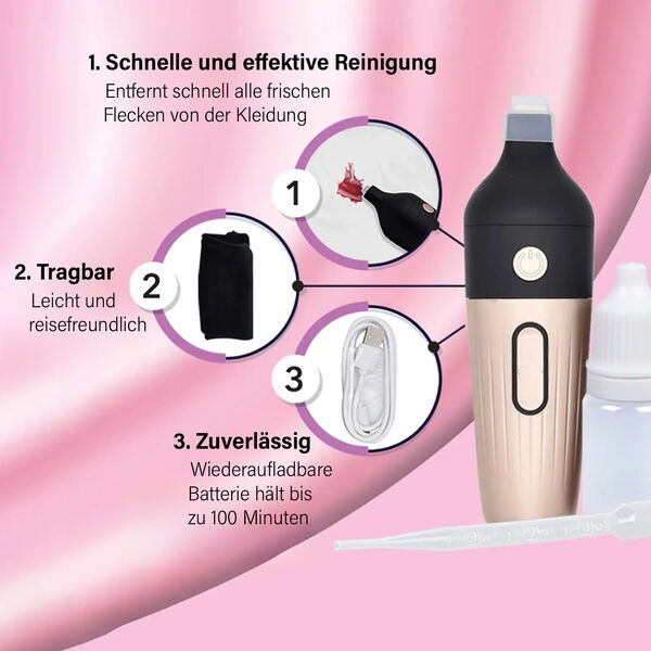 HOMESMART - Ultraschall Reinigungsstift, Gold image number 3