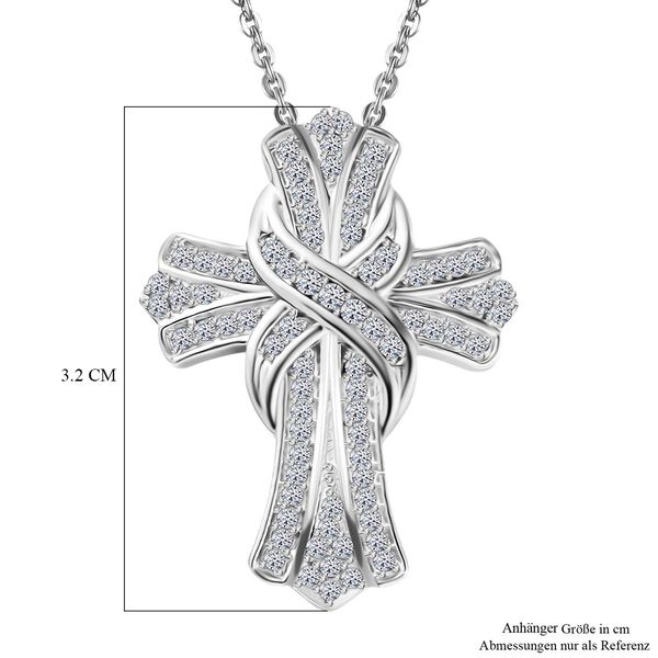 LUXURIANT VS Labor Diamant Anhänger mit 50cm Kette, 925 Silber rhodiniert - 0,51 ct. image number 6