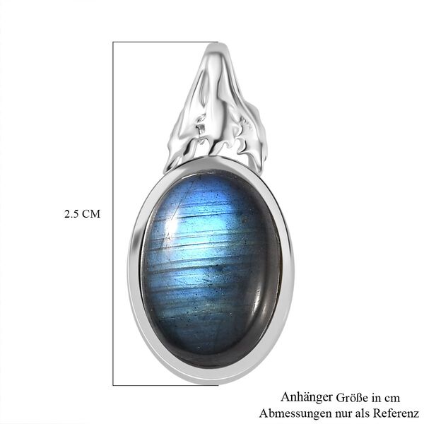 Labradorit Anh&auml;nger 950 Kupfer  ca. 7.03 ct image number 6