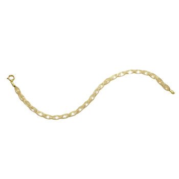 Maestro Kollektion - Italienisches Armband mit Zirkonia, ca. 19 cm, 375 Gold