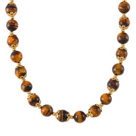 Tigerauge Halskette, 45 cm - 420 ct.