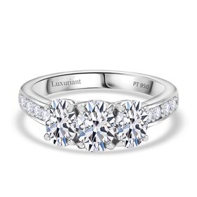 LUXURIANT DIAMOND- SGL zertifizierter VS-EF Labor Diamant Ring in 950 Platin - 2,05 ct.