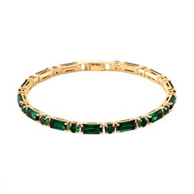 Grünes Zirkonia Armband, 19 cm
