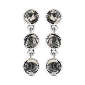 Weiße Büffel Ohrringe - 7,20 ct.