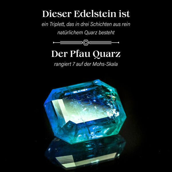 Pfau Quarz Triplett Armband image number 3