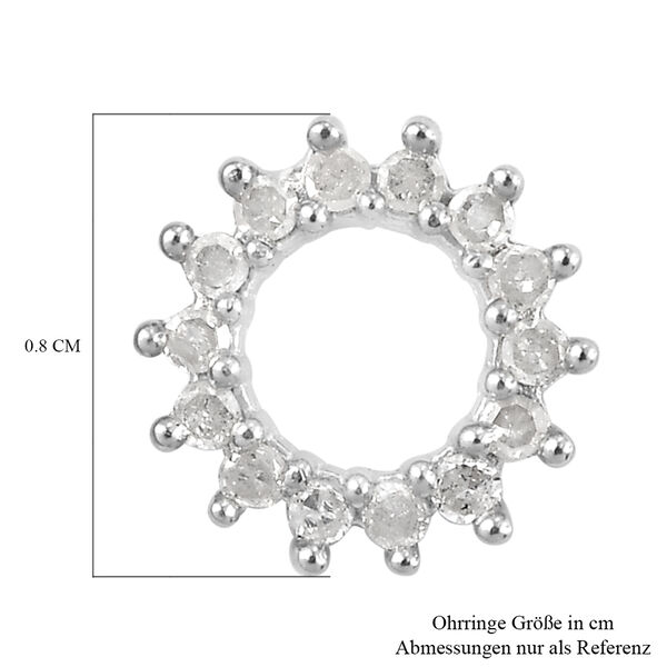 Diamant Kreis-des-Lebens-Ohrstecker in Silber image number 5
