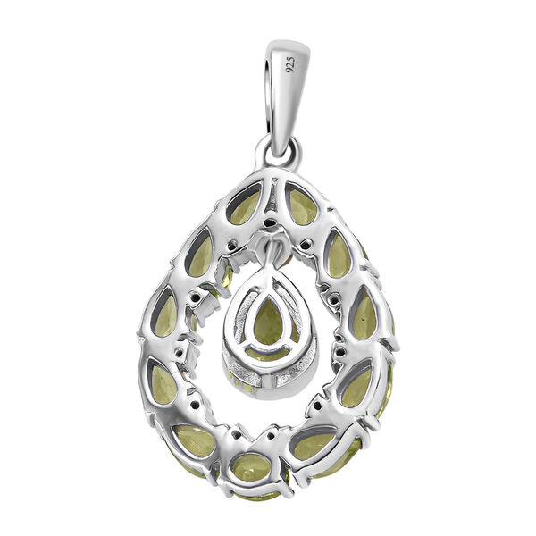 Nat&uuml;rlicher Peridot-Anh&auml;nger in Silber, 3,32 ct. image number 5