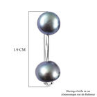 Süßwasser Pfau Perlen-Ohrringe, 925 Silber rhodiniert image number 4