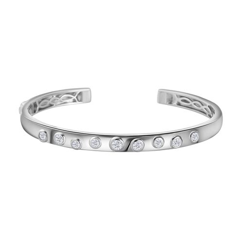 Moissanit Armreif, 19 cm - 1,02 ct. image number 0
