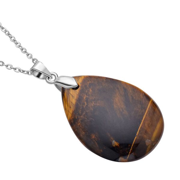 Gelbes Tigerauge, Lebensbaum Anh&auml;nger mit Kette image number 4