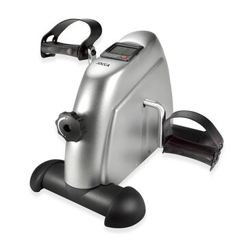 JOCCA - Mini-Heimtrainer, Pedaltrainer mit LCD-Display, f&uuml;r Arm- und Beintraining, verstellbarer Widerstand, grau