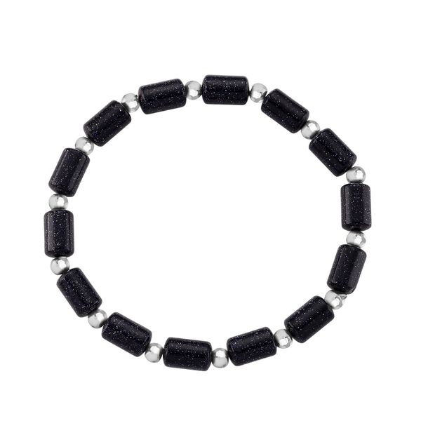 Blauer Sandstein, Erstellt wei&szlig;es Katzenaugen Schmuckset ca. 175.00 ct image number 9