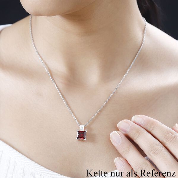 Roter und weißer Zirkonia-Anhänger - 4,36 ct. image number 3