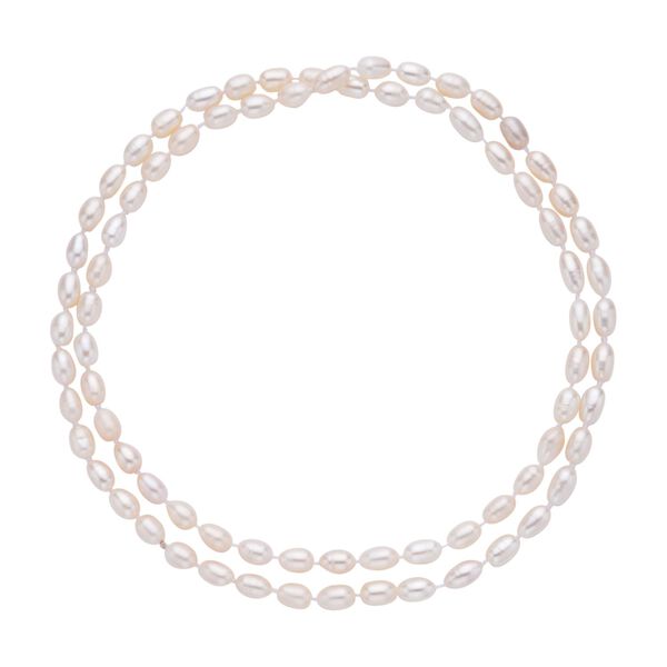 K&ouml;nigin der Edelsteine- zweilagige S&uuml;&szlig;wasserperlen Halskette