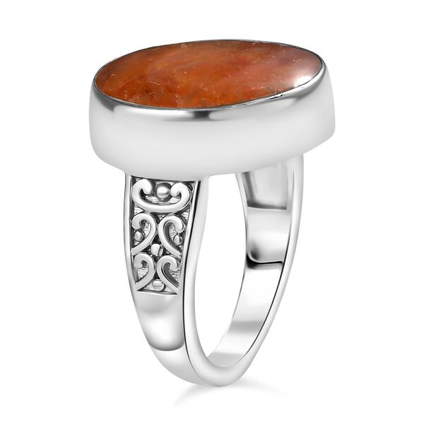 Feueropal Matrix Ring Messing (Gr&ouml;&szlig;e 17.00) ca. 8,15 ct image number 5