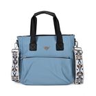 Tote-Crossbody-Tasche - mit verstellbarem Riemen und praktischen Fächern, 33 x 13 x 30 cm, Blau