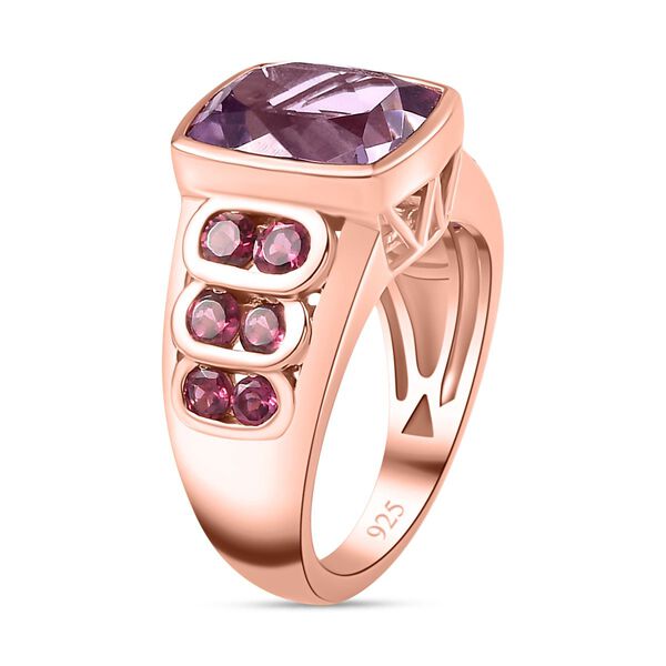 AA Rose De France Amethyst und Rhodolith Granat Ring- 5,49 ct. image number 5