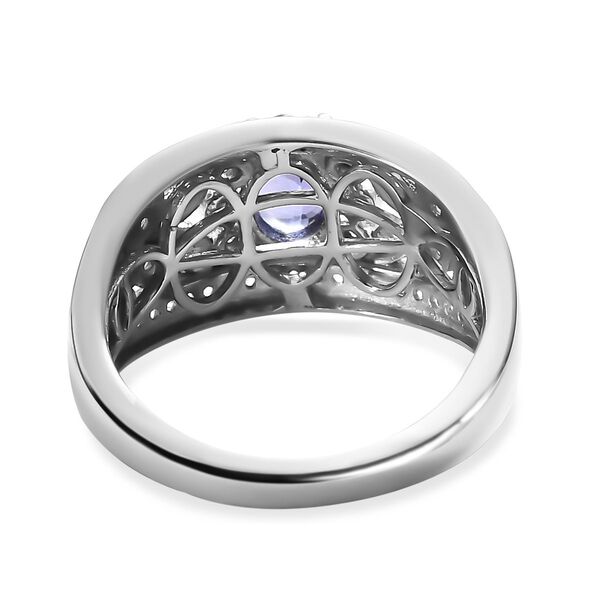 AA Tansanit und Zirkon Ring - 1,66 ct. image number 5