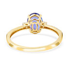 AAA Tansanit und Diamant Ring - 1,70 ct. image number 5
