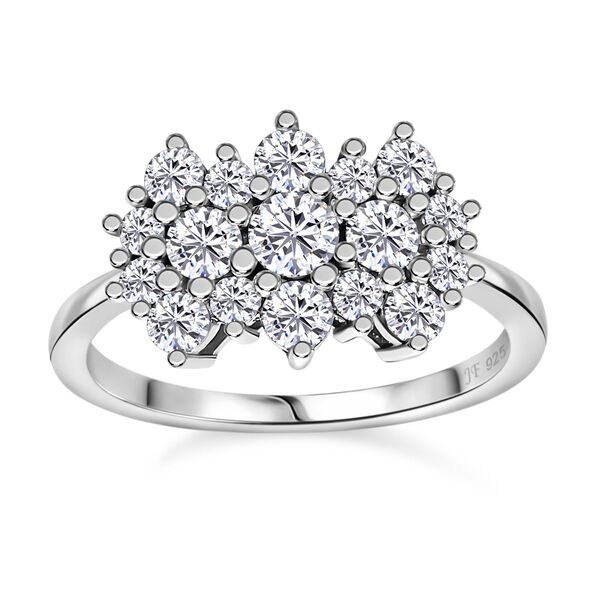 J Francis gefertigt mit SWAROVSKI- Swarovski Zirkonia Ring, 925 Silber rhodiniert image number 5