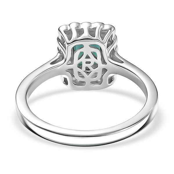 Rhapsody AAAA Pirineu Lagoon Tourmaline, Wei&szlig;er Diamant Ring 950 Platin (Gr&ouml;&szlig;e 18.00) ca. 1,50 ct image number 4