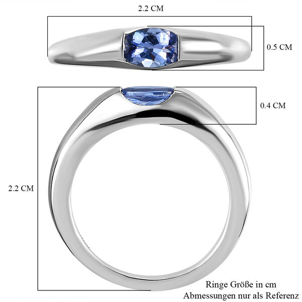 Tansanit Solit&auml;r Ring 0 0,46 ct. image number 7