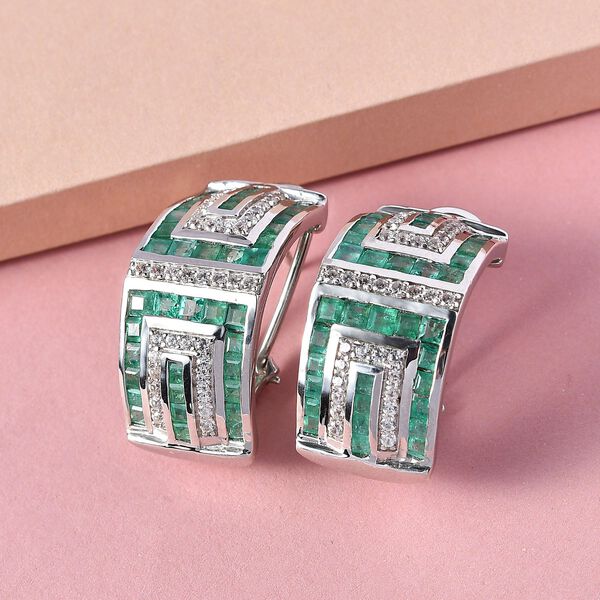 AAA Kagem sambische Smaragd-Ohrringe - 6,44 ct. image number 2