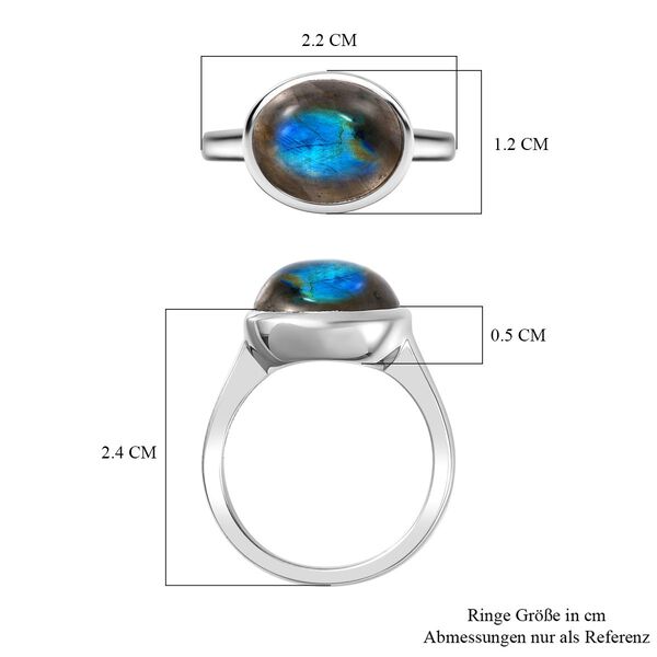 AA Labradorit Ring - 5,73 ct. image number 7