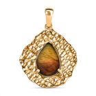 Labradorit Anhänger, Goldfarben ca. 2.93 ct